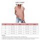 thumbnail image 5 of Camiseta de manga corta con pétalos para mujer, con agujeros calados, cuello en V, tipo suelto, camiseta informal para uso en verano, cuero, rosa, S, 5 of 5