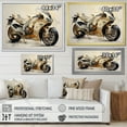thumbnail image 4 of Designart "Minimalistic Motorbike I" Motorcycle Wall Art Prints, 4 of 7