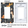thumbnail image 3 of Yayeee Rocker Switch Wall Plate 2-Gang 4.7"x4.6" Home Decorative Outlet Cover, Cartoon Dinosaur, 3 of 6