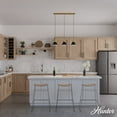 thumbnail image 3 of Hunter - Carrington Isle 3-light Luxe Gold, Large Cluster Light, Dimmable, Casual Style, Linear Shaped, for Bedrooms, Dining, Living Rooms - 13174, 3 of 8