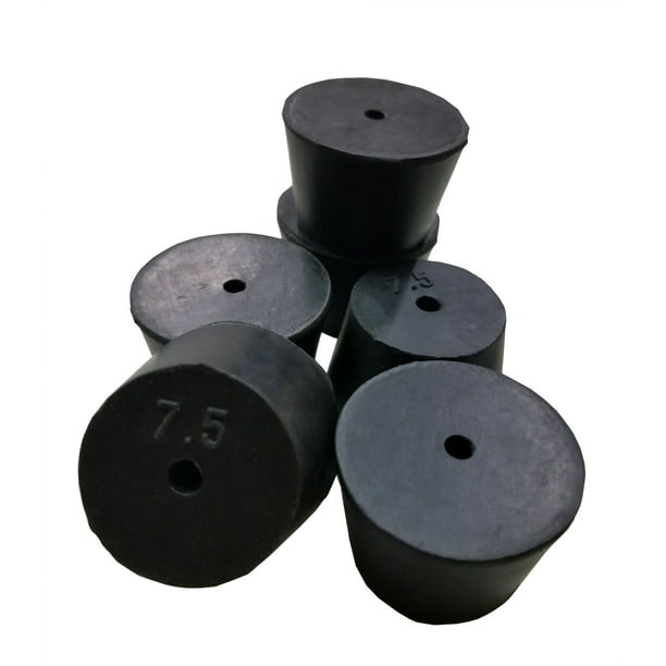 GSC International RS7.51 Rubber Stoppers, Size 7.5, 1Hole. Pack of 1