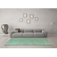 thumbnail image 3 of Ahgly Company Indoor Rectangle Solid Light Blue Modern Area Rugs, 8' x 12', 3 of 4