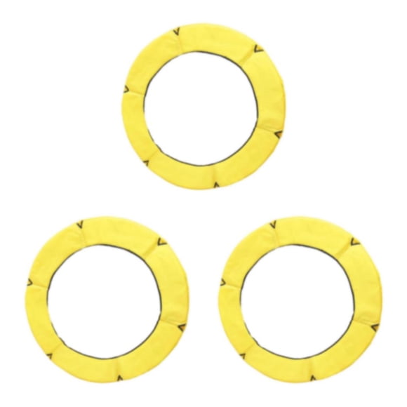 Eigraketly Almohadilla de repuesto para trampolín Acolchado de seguridad Cubierta de resorte Amarillo 1,2 m Type1 NO1
