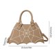 thumbnail image 3 of Bolso bandolera informal de cuero con diseño de murciélagos divertidos de Halloween, bolso de hombro con cadena de PU, 3 of 6