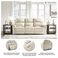 thumbnail image 4 of Signature Design by Ashley Dahlmoore Beige Power Reclining Sofa, 4 of 8