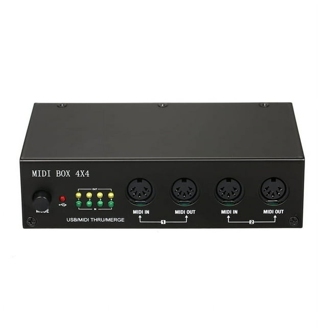Interface MIDI USB UM4x4 4 en /4 Sorties 64 Canaux MIDI 4i/4o + Merge 2i4o Boîte MIDI