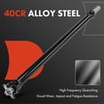 thumbnail image 3 of A-Premium Rear Complete Drive Shaft Prop Shaft Driveshaft Assembly Compatible with Ford F-150 1991-1996 4WD E4OD Automatic 4-Speed Transmission 133" Wheelbase 96.0" Bed Length Standard Cab Pickup, 3 of 5