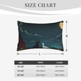 thumbnail image 3 of Fotbe Farm Dog Duck Moonlight Pillow Cases - Envelope Closure - Luxury, Extra Soft, Cooling Pillow Covers - Wrinkle, Fade, Stain Resistant-14"x20", 3 of 8