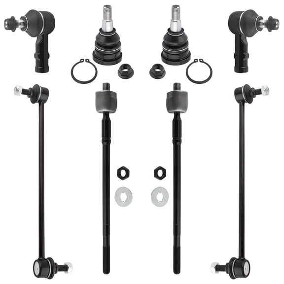 BOXI (Set of 8) Front Sway Bar End Links   Inner Outer Tie Rods   Lower Ball Joints fit for Mitsubishi Eclipse 2006-2012 / for Mitsubishi Galant 2004-2011 / Replaces ES800219 K80296 K500068 EV800045