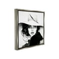 thumbnail image 4 of Stupell Industries Intense Glam Gaze Beauty & Fashion Painting Gray Floater Framed Canvas Art Print Wall Art, 25 x 25, 4 of 10