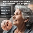 thumbnail image 6 of Vivtone Lucid508 Hearing Aids, OTC Rechargeable for Seniors & Adults Behind-the-ear, Silver, 6 of 7