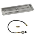thumbnail image 2 of American Fire Glass 36 x 12 inch Stainless Steel Drop-In Fire Pit Pan with Match Light Kit - Propane, SS-AFPPKIT-N-24, 2 of 4