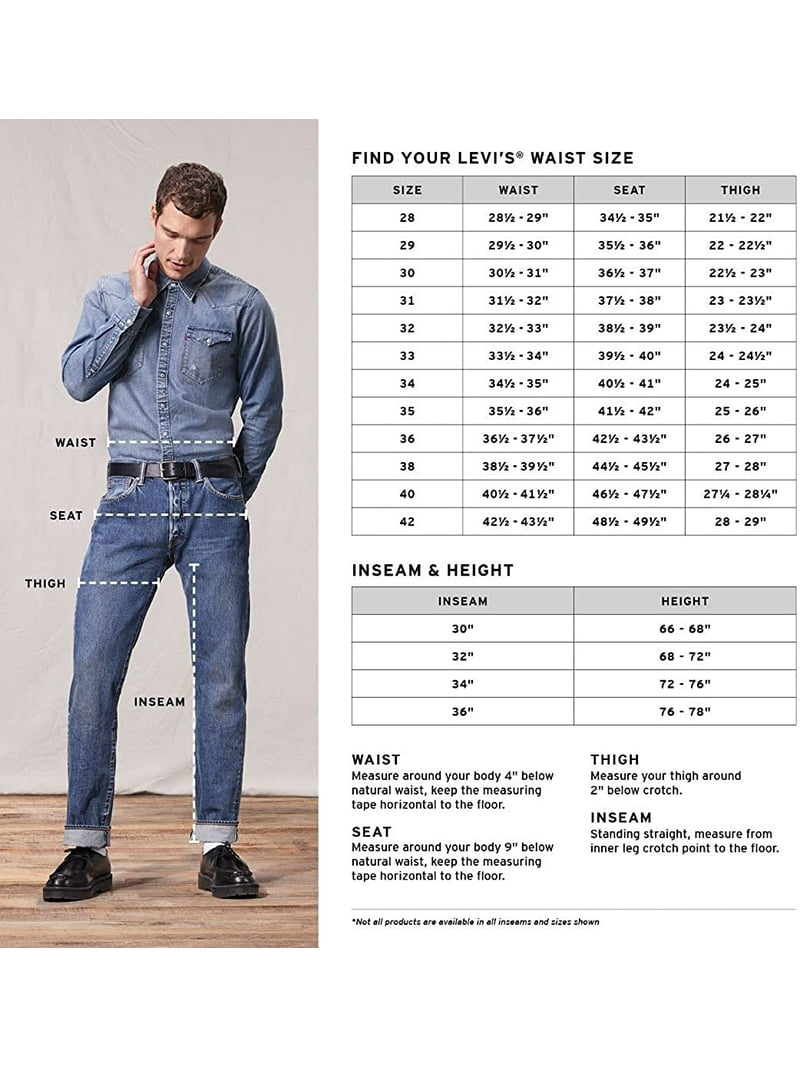 Levis Mens 511 Fit Jeans, Dolf Make It - Light Indigo, 33Wx30L - Walmart.com