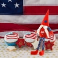 thumbnail image 6 of 2PCS Patriotic Gnome Couple 4th of July Tomte for American Independence Day Gift Handmade Memorial Day Elf Dwarf Scandinavian Nisse Folklore Household Ornaments Home Tiered Tray Decorations, 6 of 9