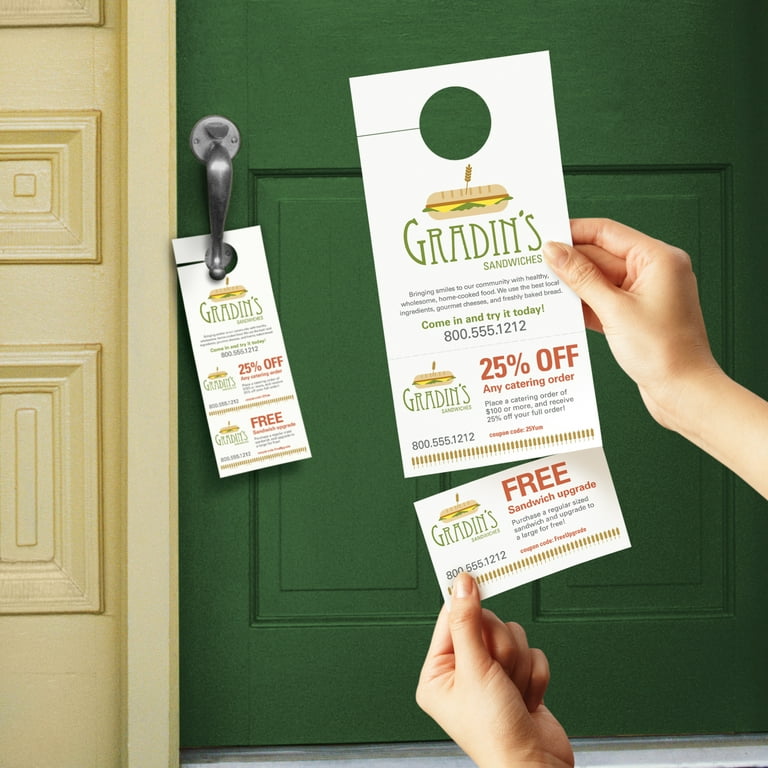 Avery Printable Door Hangers with Tear-Away Cards, 4.25" x 11", Matte  White, 80 Blank Door Hangers for Laser and Inkjet Printers (16150) -  Walmart.com