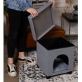 thumbnail image 2 of BIRDROCK HOME Pet House Ottoman - Grey, 2 of 6