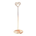 thumbnail image 4 of Titulares de números de mesa Soporte de boda de metal dorado Tarjeta de nombre Abrazadera de menú de imagen, Rosa dorado 20 piezas kenally  HA8822-02B, 4 of 6