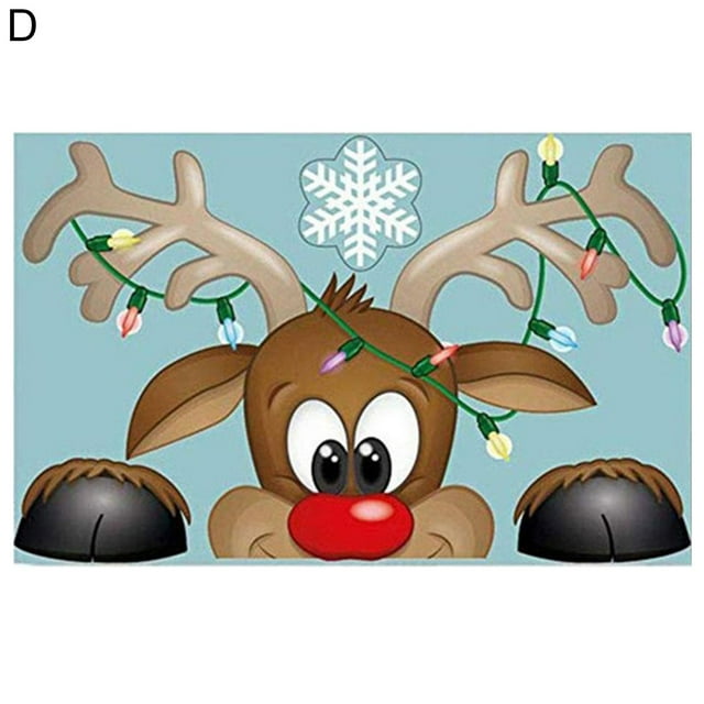 Flmtop Autocollant en Verre de Noël Décoratif Imperméable PVC Flocon de Neige Blanc Double Face Imprimé pour Vitrine