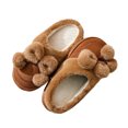 thumbnail image 5 of ATENAR Slippers for Women Fuzzy Slip On Womens Shoes indoor and Outdoor House Slipper Brown 9, 5 of 6