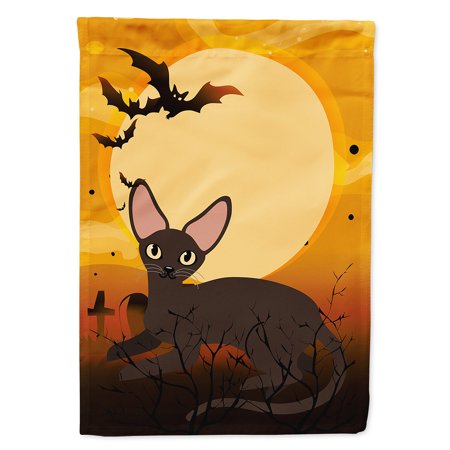 UPC 638508601766 product image for Halloween Peterbald Cat Flag Canvas House Size BB4451CHF | upcitemdb.com