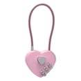 thumbnail image 1 of GZQJFMY Small Combination Lock for Locker,Cable Lock with Code,Pink Padlock Combination,for Luggage,Suitcase,Gym Locker,Backpack Zipper,Cabinet,Box,Fence Gate,Travel Safe,Outdoor Use, 1 of 8