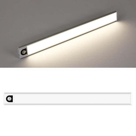 Thin LED Under Cabinet Sensor Lamp for Wardrobe Kitchen Closet Argent Neutral