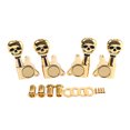 thumbnail image 2 of EeaseCA 1 Set Skull Shape Vintage Style Guitar Machine Heads 2R2L Tuning Pegs for Ukulele GC507 (Golden), 2 of 7