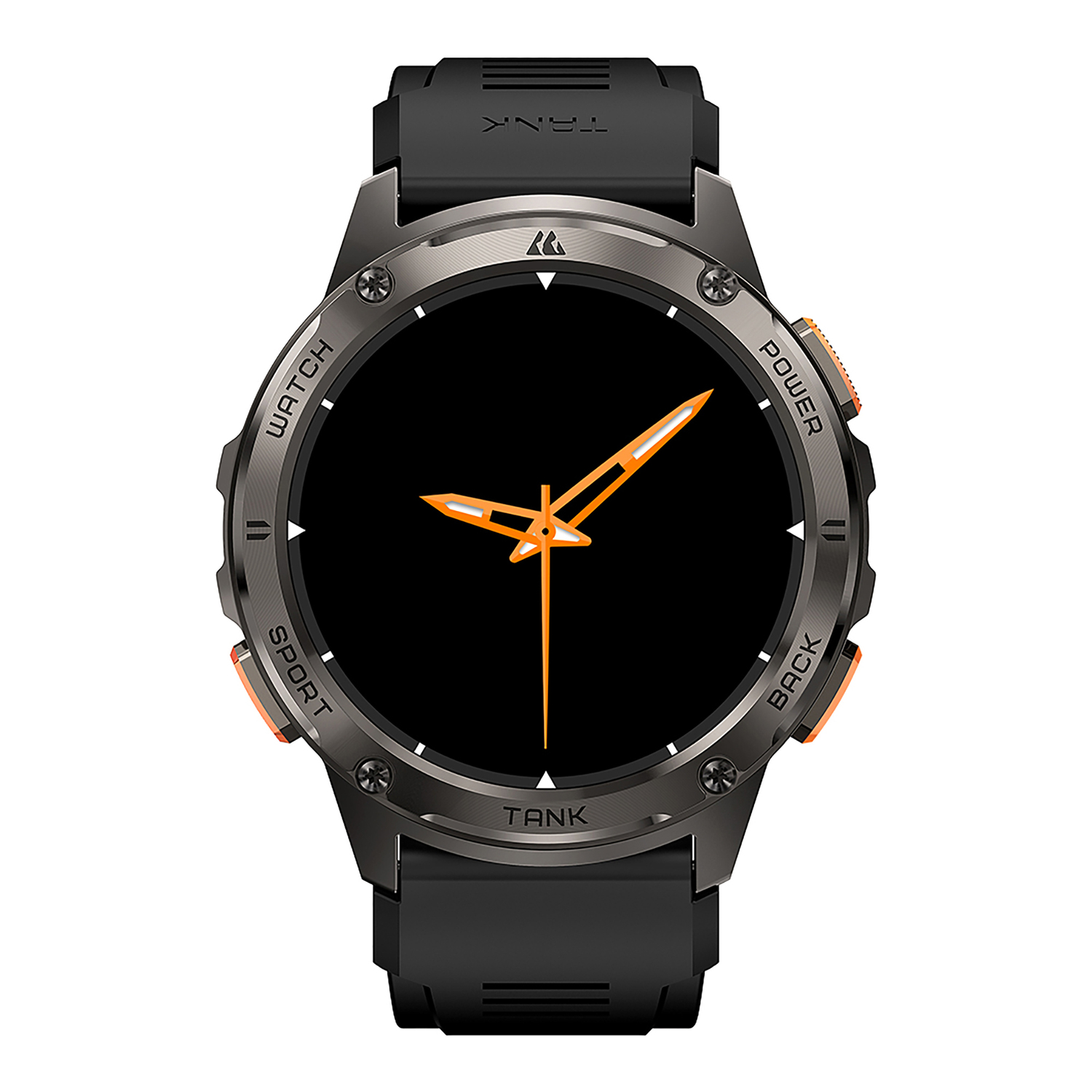 KOSPET TANK T3 1.43-In. AMOLED Smartwatch with Silicone Band (Black), P-T004-B