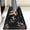 Black, variant on Coffee Kitchen Rug, 20"x48" Coffee Bar Rug Kitchen Runner with Non-Slip TPR Backing Washable Floor Mat Home Decor