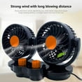 thumbnail image 3 of ChicYu 24V Car Ventilation Fan with 360° Rotation Universal Automotive Interior Cooler, Clip-On Dashboard Fan for Summer Heat Relief Air Circulation Black, 3 of 5