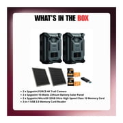 Spypoint FORCE-4K Trail Camera Bundle with 10W Solar Panel, 32GB MicroSD and Card Reader (7 Items)