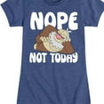 thumbnail image 3 of Pokémon - Nope Not Today Slaking - Girls Toddler And Youth Fitted Short Sleeve Graphic T-Shirt, 3 of 5