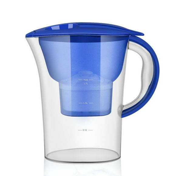 Zootealy 2.5L Transparent Water Pitcher Household Water Filter Bottle Filter Kettle Activated Carbon Water Purifier for Purifying Water