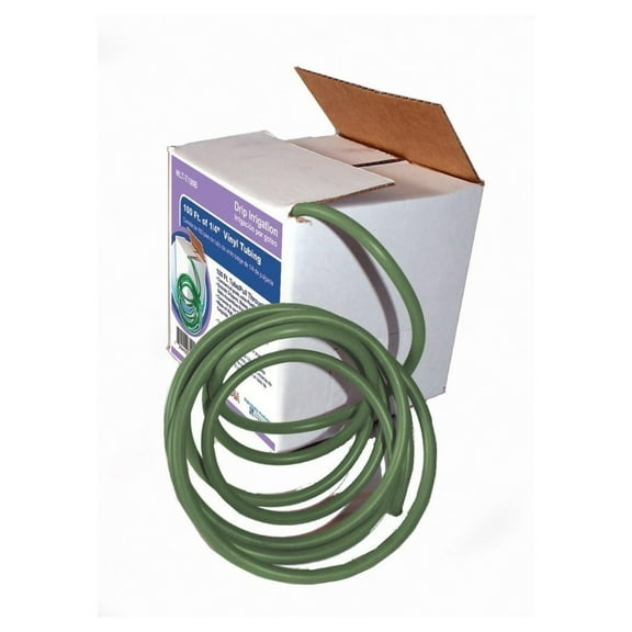 100-ft Coil of 1/4-in Green Vinyl Tubing