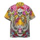thumbnail image 3 of Camisa social Camisas de hombre de uso diario Blusa con estampado de tigre de manga corta con estampado de animales en 3D Camisetas casuales Ropa masculina de gran tamaño, 3 of 5
