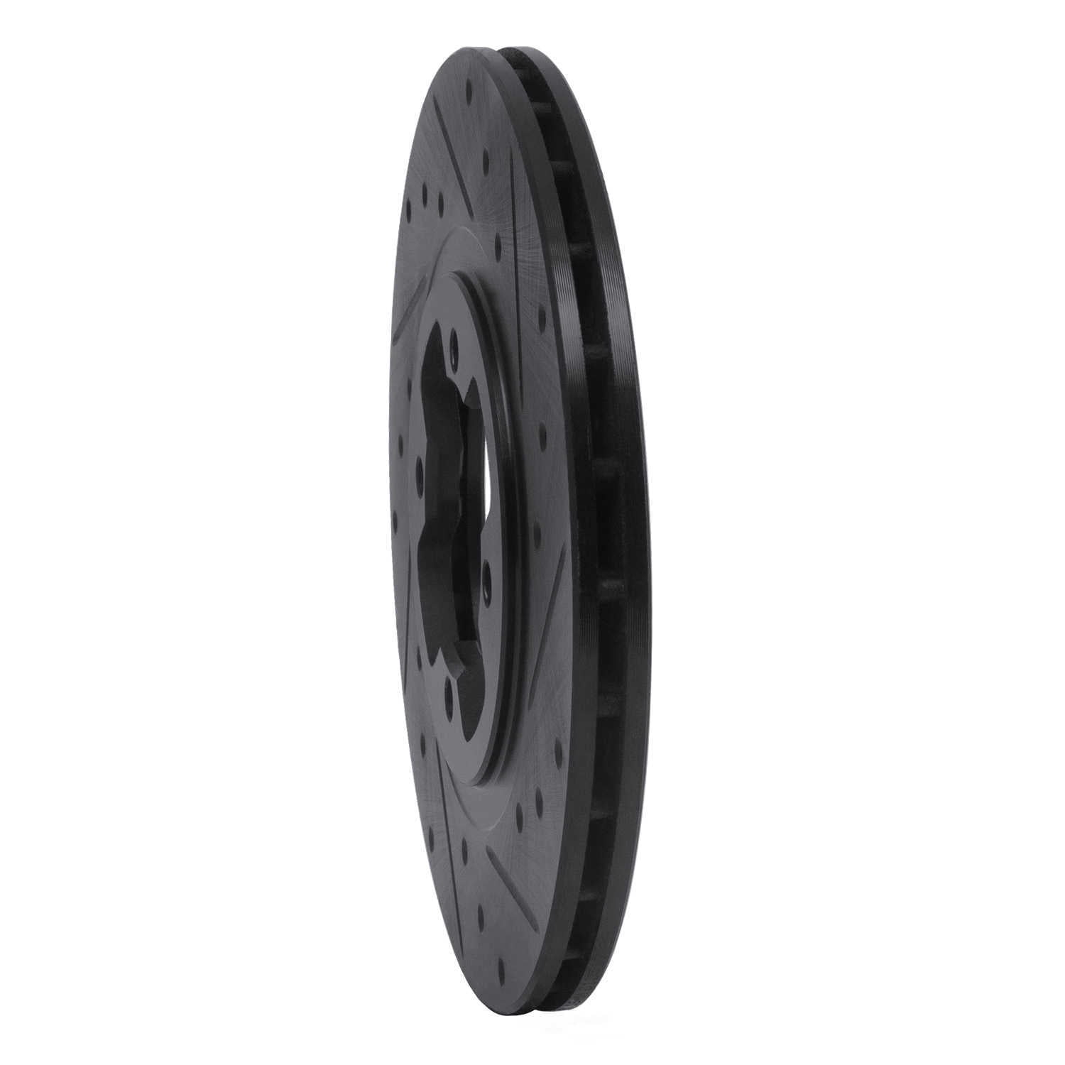 Dynamic Friction Company 633-67008R DFC Brake Rotor - Drilled And Slotted - Black