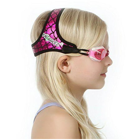 Frogglez NEW Explorerz Jr. Kids Swimming Goggles with Custom Fit Neoprene Strap, Comfort First Design, Unisex (Best Baby Swim Goggles)