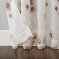 thumbnail image 4 of No. 918 Kiki Floral Crushed Voile Sheer Rod Pocket Curtain Panel, 51" X 84", Blush, 4 of 5
