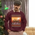 thumbnail image 5 of Christmas Sweatshirt, Funny Cowboy Santa Happ-yee Haw-lidays Christmas Sweatshirt, Western & Rustic Ugly Sweatshirt, Festive Crewneck for Parties & Gifts, 5 of 5