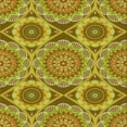 thumbnail image 1 of Ahgly Company Machine Washable Indoor Square Transitional Golden Brown Yellow Area Rugs, 5' Square, 1 of 7