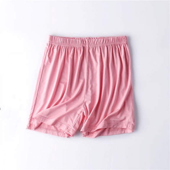Gkeoshab Shorts for Women Women's Soft Modal Pajama Shorts Lightweight Knee Length Loungewear Elastic Drawstring Waist with Pockets Loose Plus Size Fit