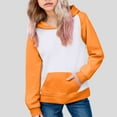 thumbnail image 2 of Gubotare Cute Hoodies for Kids Girls Girls Hoodie Sweatshirt Winter Clothes Warm with Long Sleeve Size 9-10 (Orange,9-10 Years), 2 of 5
