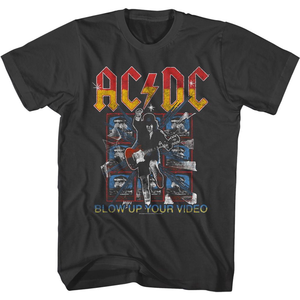 AC DC Buyv Screens Adult Short Sleeve T Shirt 2XL Smoke