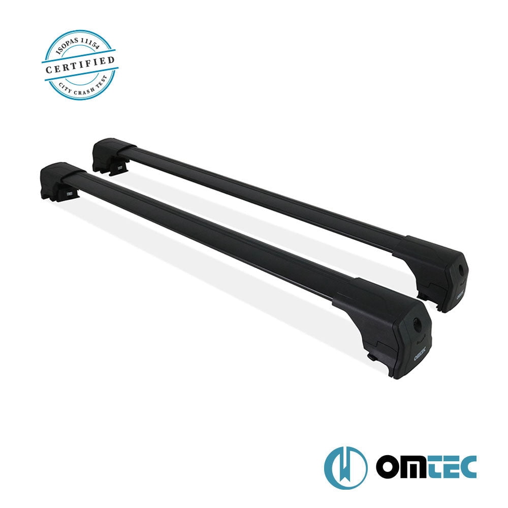 Cross Rail Roof Rack Fits Porsche Cayenne 2018-2026 Black | Adjustable Aluminum Heavy Duty 300 LBS Anti-Theft Lock Cargo Carrier Rooftop Crossbar Accessories for Bike, Basket, Snowboard, Luggage