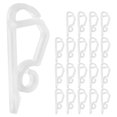 thumbnail image 1 of 20 ganchos de plástico para canaletas navideñas, miniganchos colgantes para canaletas, resistentes a la intemperie, para decoración de fiestas navideñas, color blanco, 1 of 8