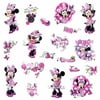 Disney MINNIE FASHIONISTA Wall Stickers 19 Wall Decals Classic Minnie Mouse Pink Girls Room Decor