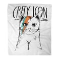 thumbnail image 1 of ASHLEIGH Throw Blanket Warm Cozy Print Flannel Cat-Shirt Cutie Cat for Woman Girl Sketch Comfortable Soft for Bed Sofa and Couch 50x60 Inches, 1 of 1