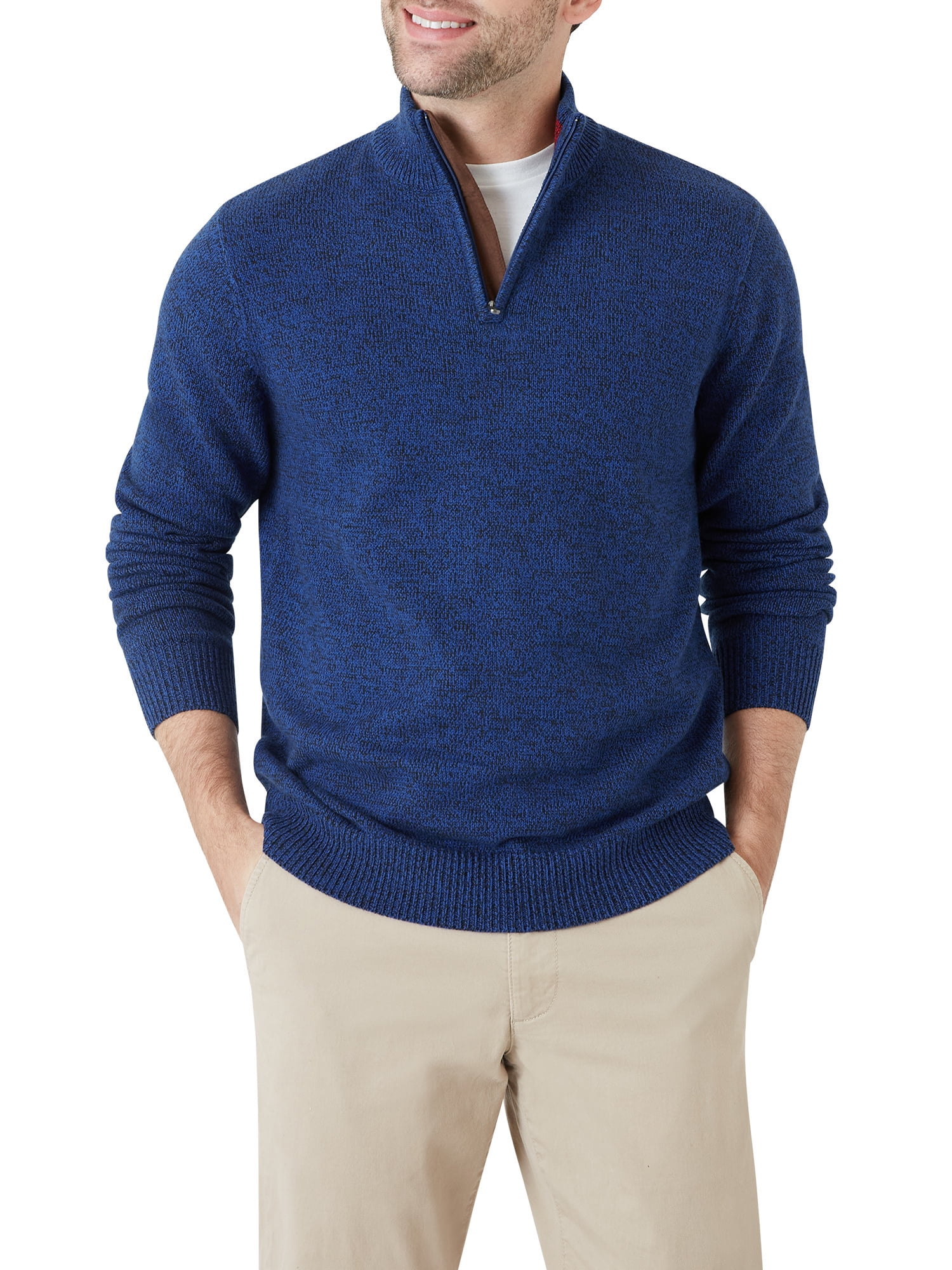 Chaps Men's Holiday Twist Quarter Zip Sweater Sizes XS up to 4XB