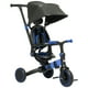 thumbnail image 1 of Qaba 3-in-1 Toddler Trike, Push Tricycle, & Balance Bike with Adjustable Settings, Toddler Push Bike, Baby Bike with Shady Canopy, Ages 1.5-4, Blue, 1 of 5