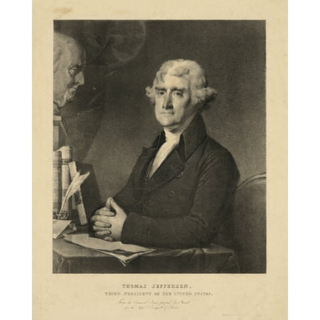 

Print: Thomas Jefferson Third President Of The United States 1825